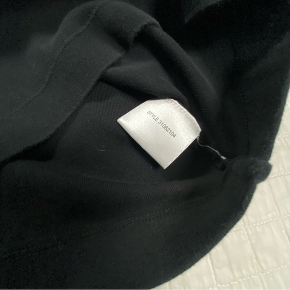 TORY BURCH BLACK COTTON LONG SLEEVED TOP Size XS - Picture 5 of 8